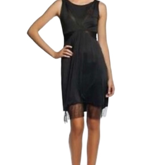 BCBG Maxazria Minette Dress Black Lace Sleeveless Medium - Picture 2 of 16